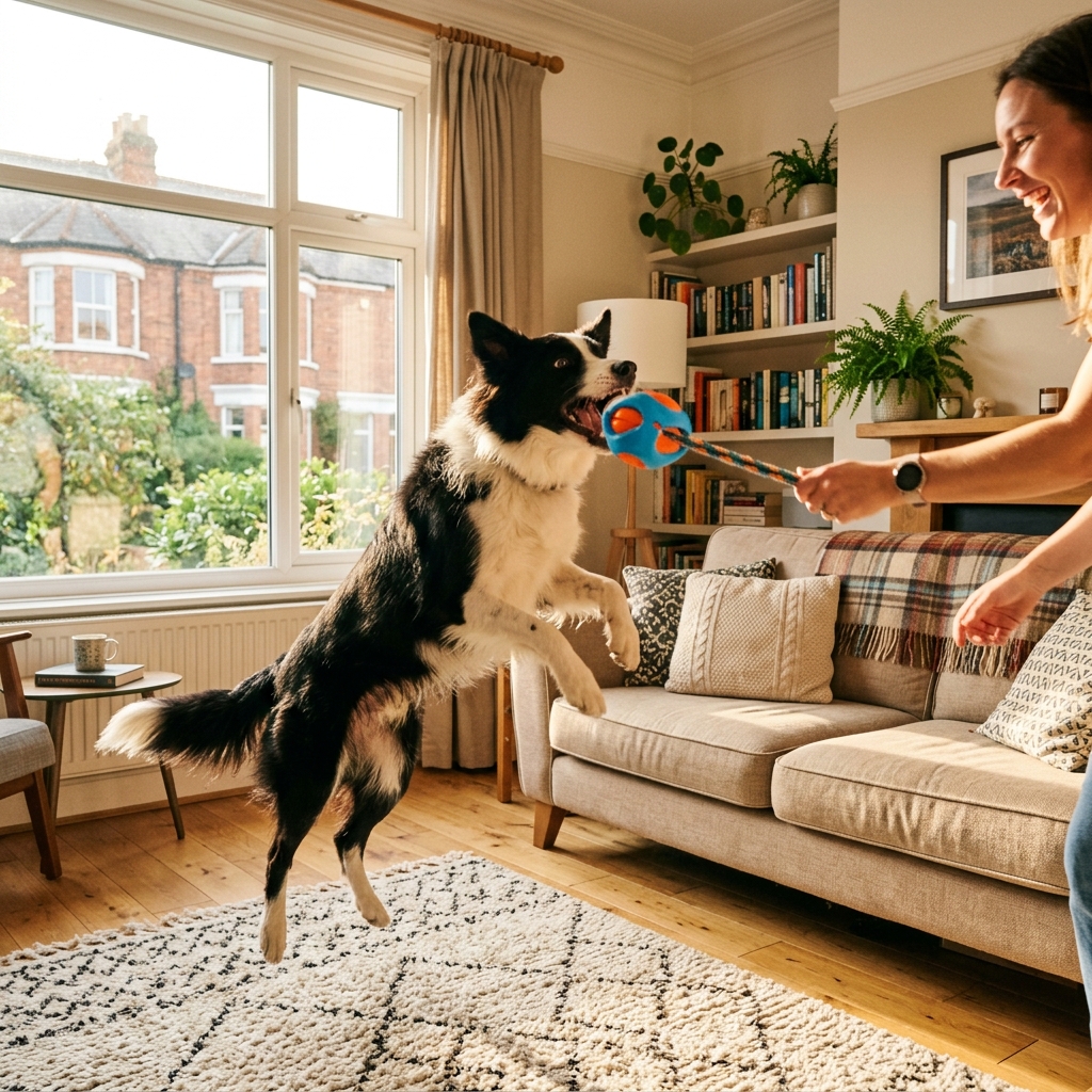 Interactive dog toys UK for mental stimulation and fun playtime.