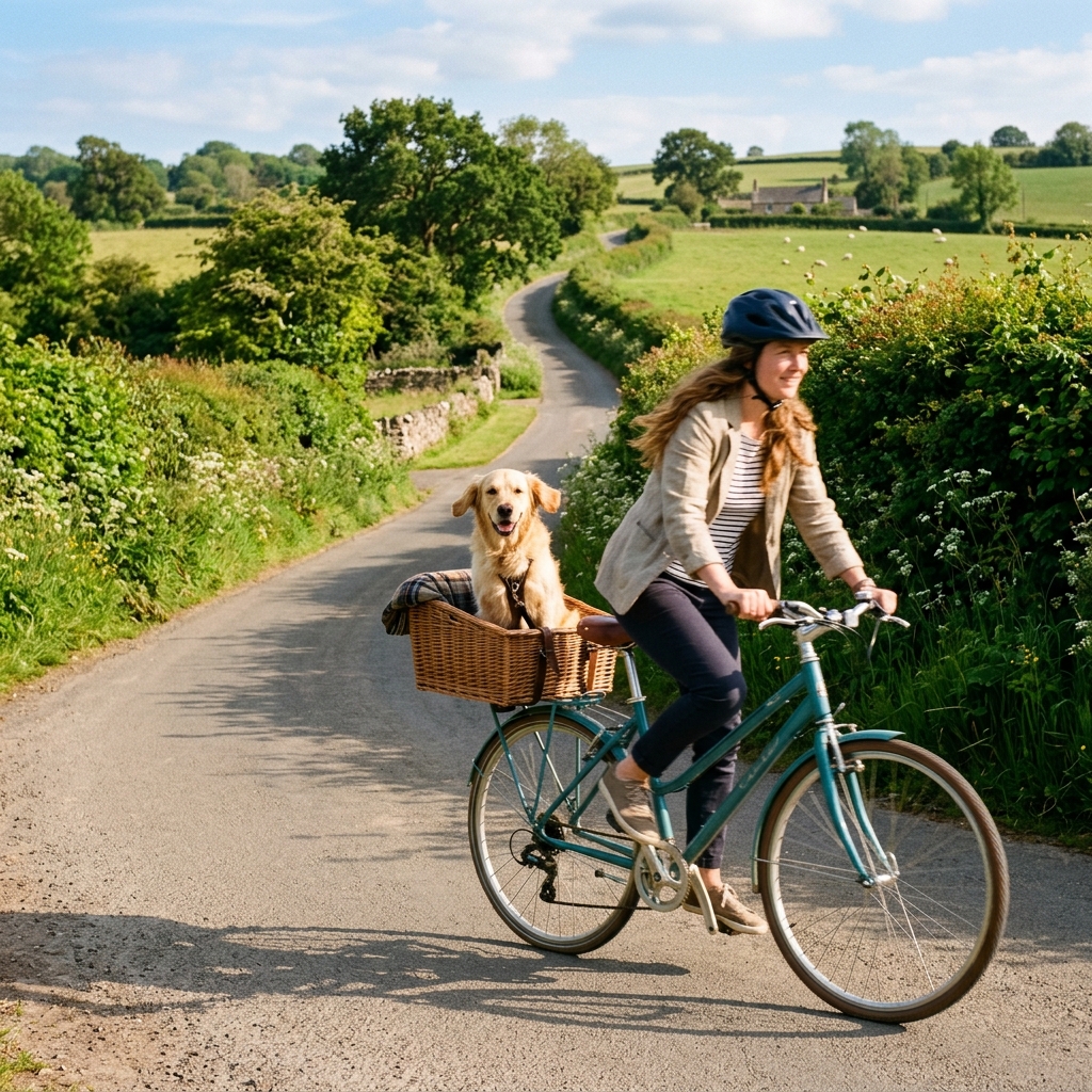 Dog bike basket UK guide 2024: safe cycling options for pups.
