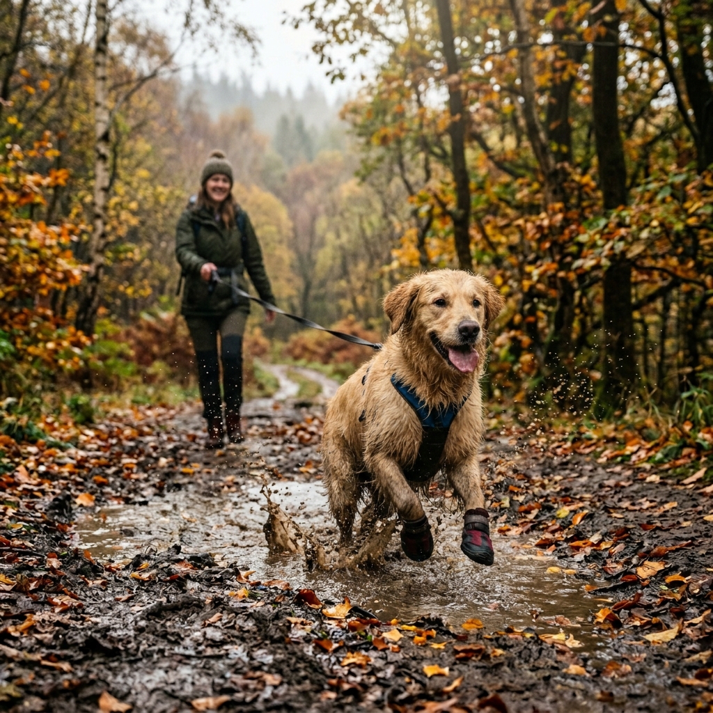 Dog walking boots UK: Waterproof & durable options for 2024. Protect paws!