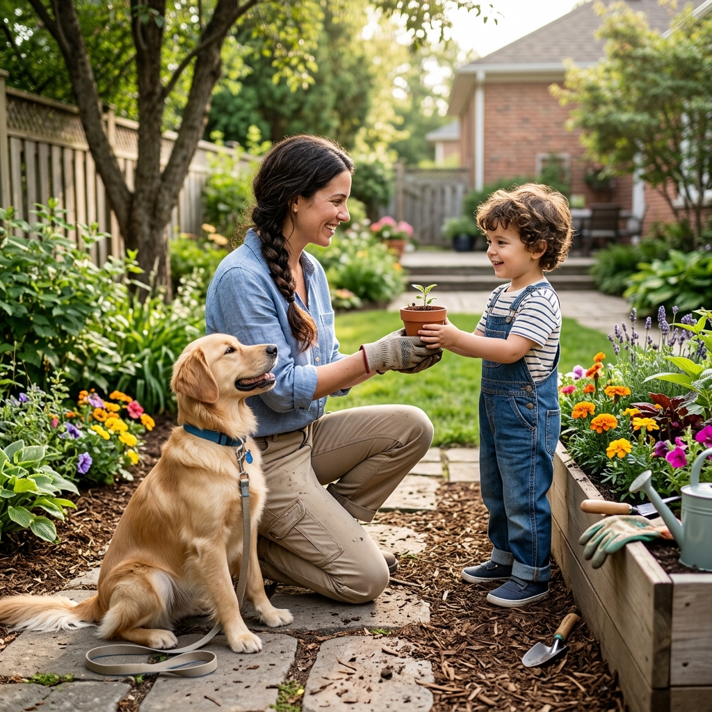 Dog jumping prevention guide 2026 - happy dog calmly greeting person.